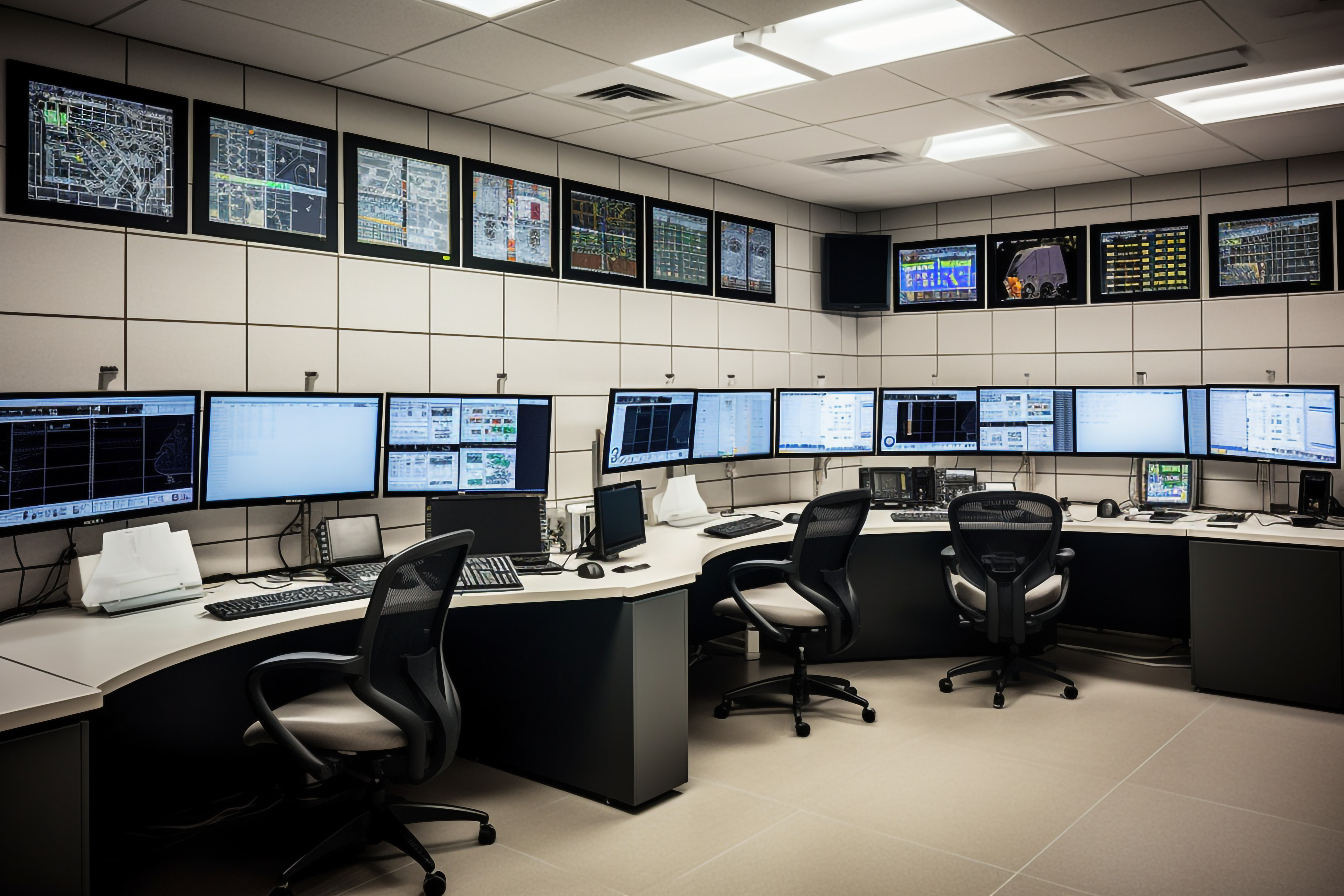 Empty security operations center