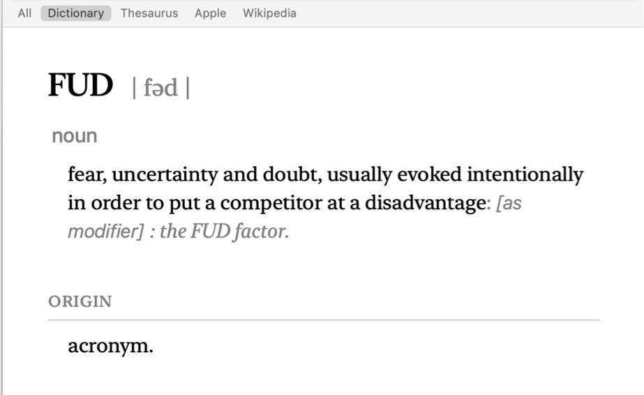 FUD definition