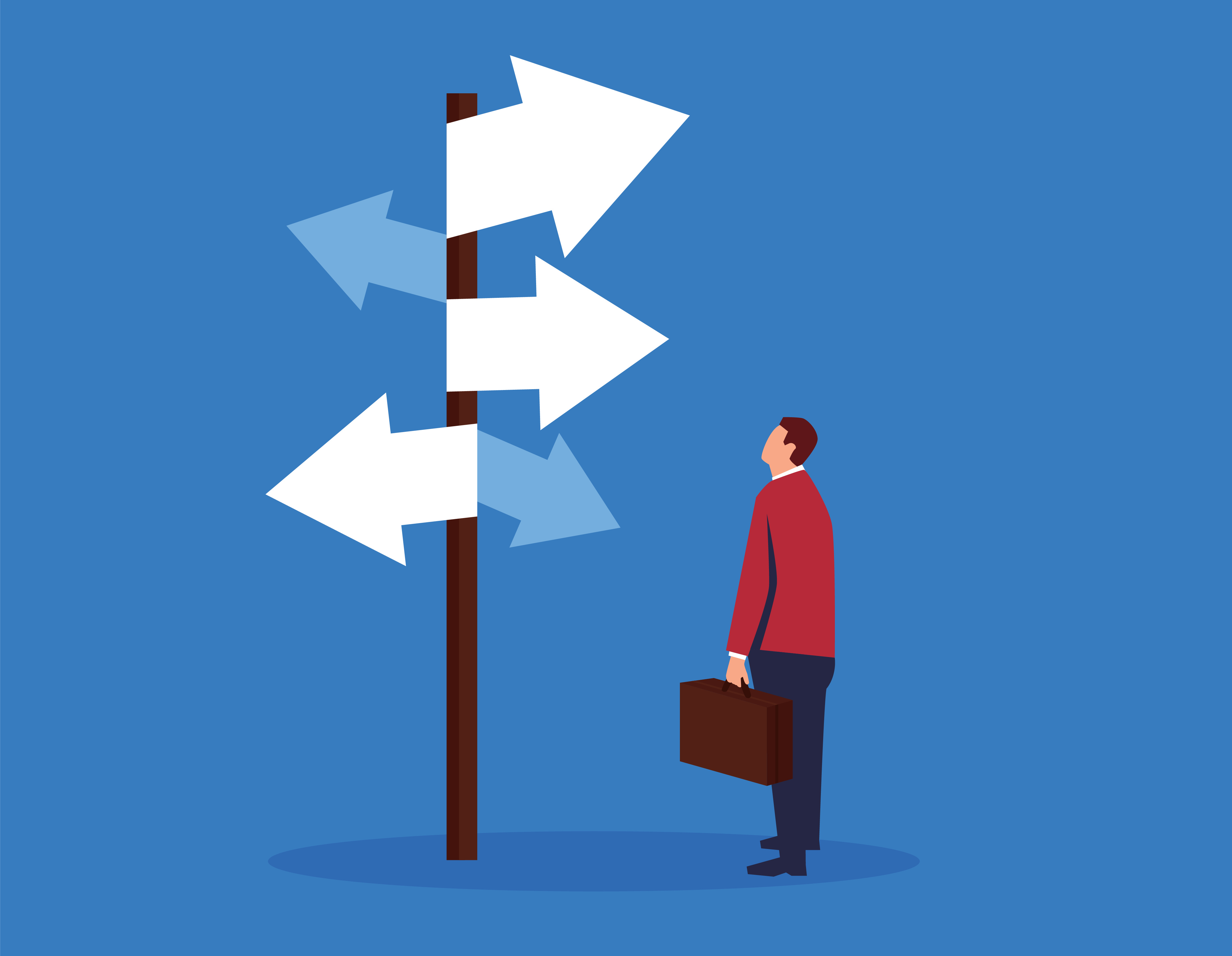 Fork in the road — options